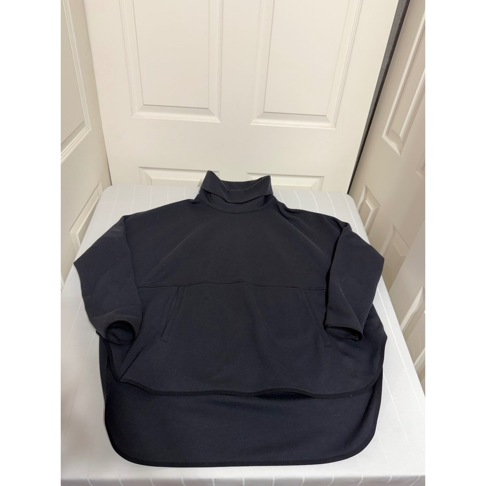 The North Face City Standard Poncho Black Funnel Neck Oversized Sweatshirt M/L